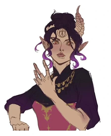 Bust commission example, flat colour stage