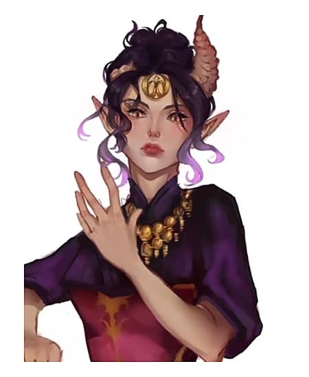 Bust commission example, full render stage